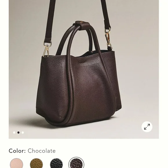 Anthropologie Mini Pebbled Leather Crossbody - Picture 2 of 6